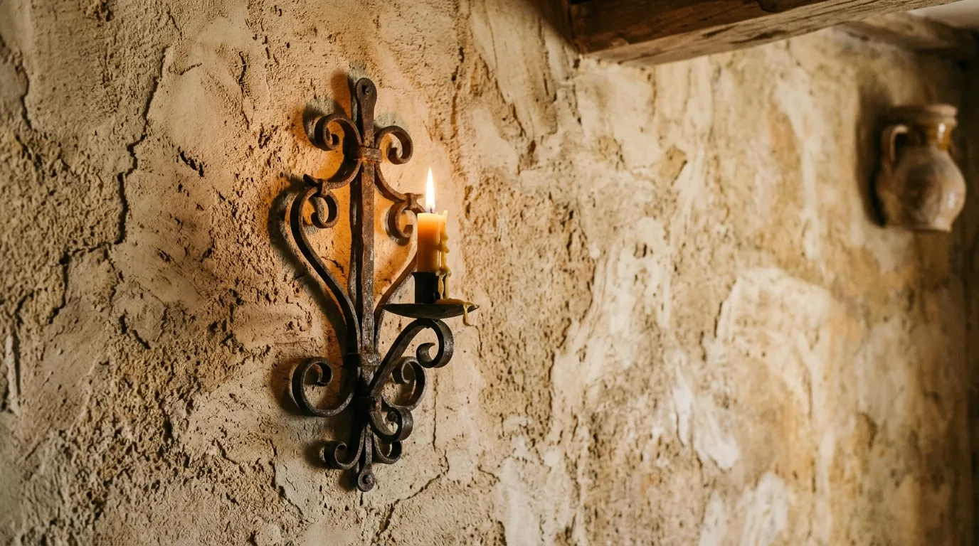 Let plaster walls carry the atmosphere inspiration for a Spanish-style home.